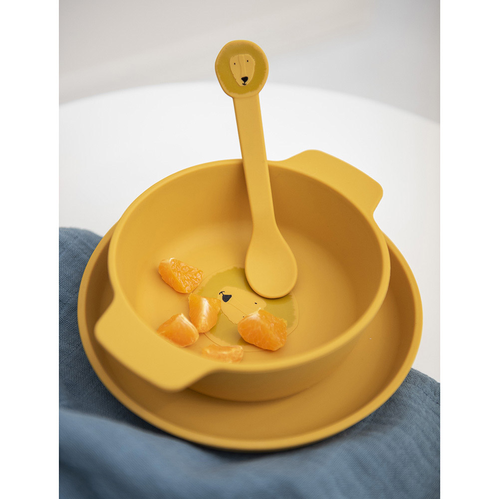 Trixie - Personalized Silicone Bowl - Mr. Lion