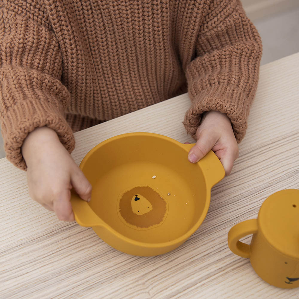 Trixie - Personalized Silicone Bowl - Mr. Lion