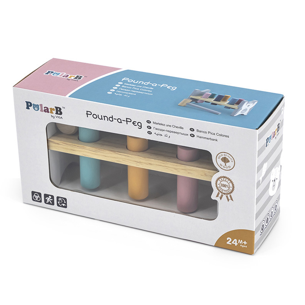 PolarB - Personalized Pound-A-Peg Wooden Toy