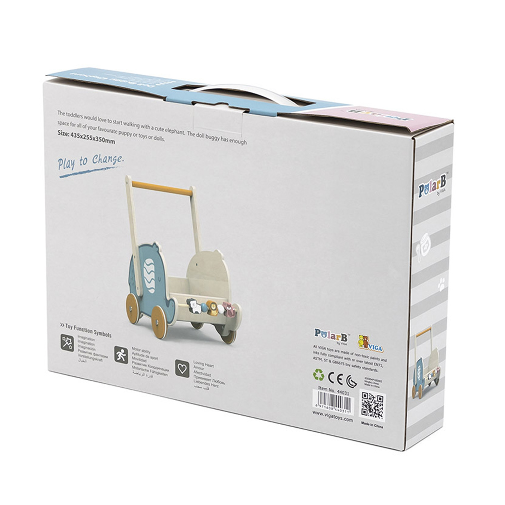 PolarB - Personalized Doll Buggy Elephant