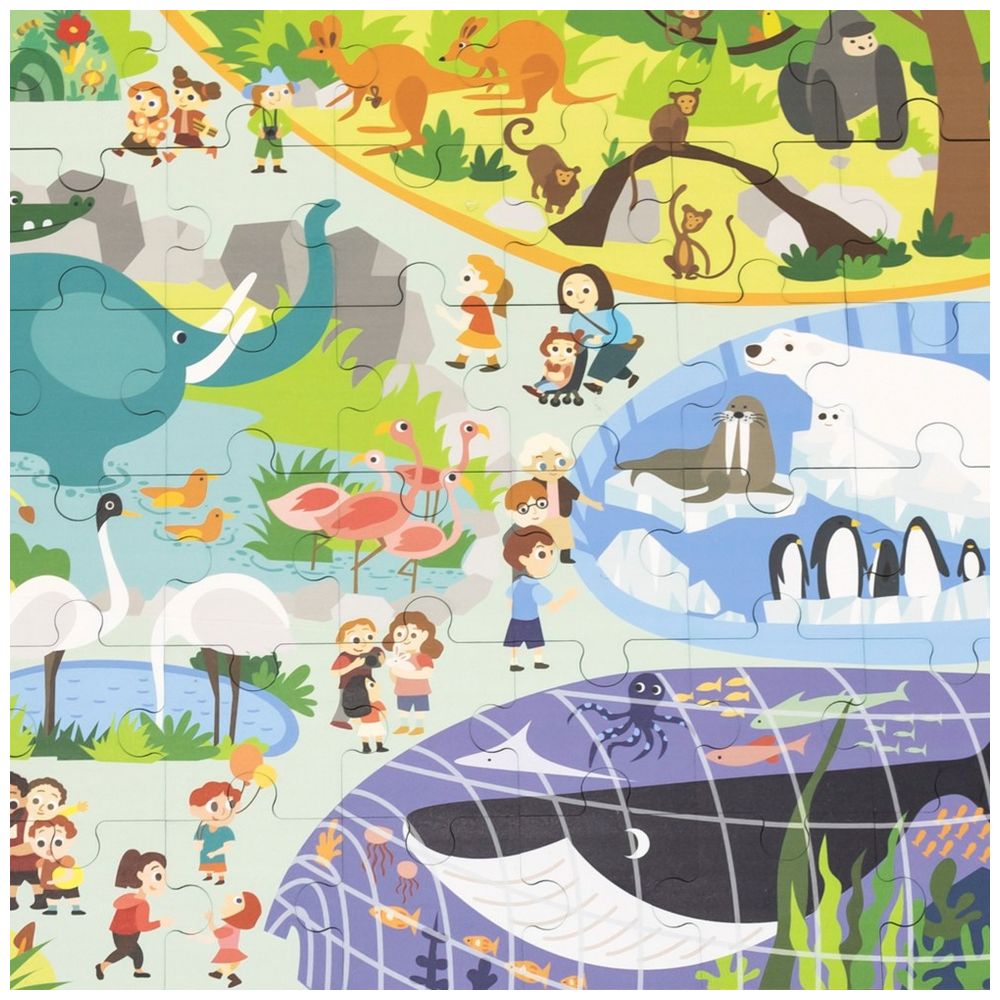 Viga - Personalized Zoo Jigsaw Puzzle - Multicolor - 48 Pcs