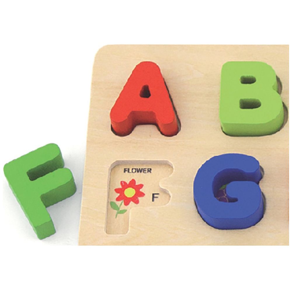 Viga - Personalized Uppercase Alphabets Block Puzzle - Multicolor - 26 Pcs