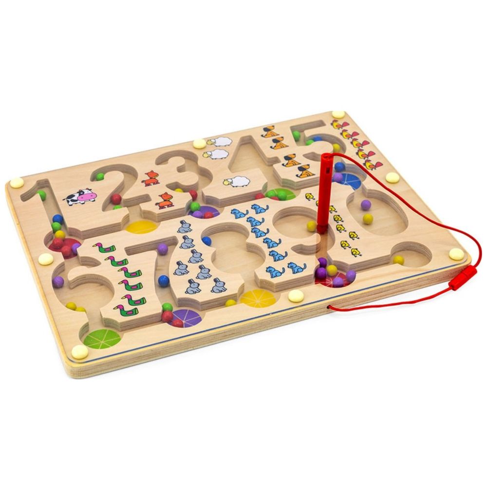 Viga - Personalized Magnetic Bead Trace Number Puzzle - Multicolor