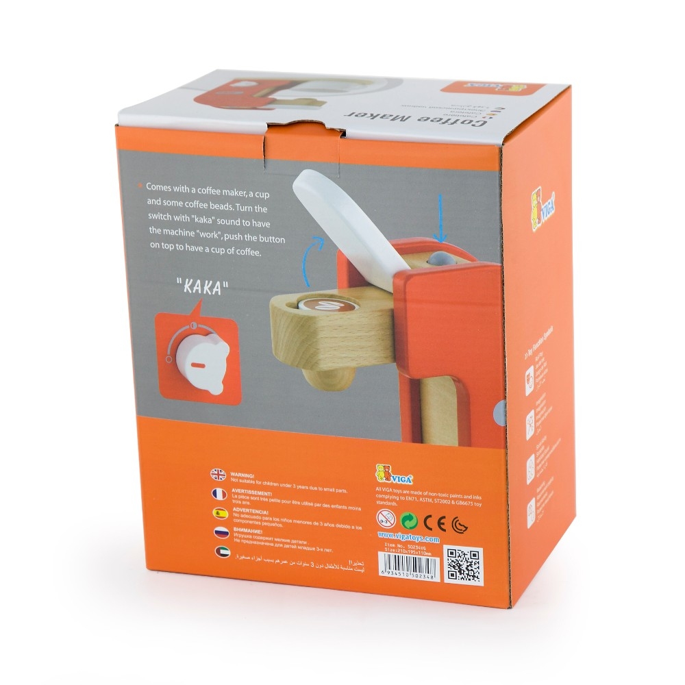 Viga - Coffee Maker Pretend Play Toy - Multicolor