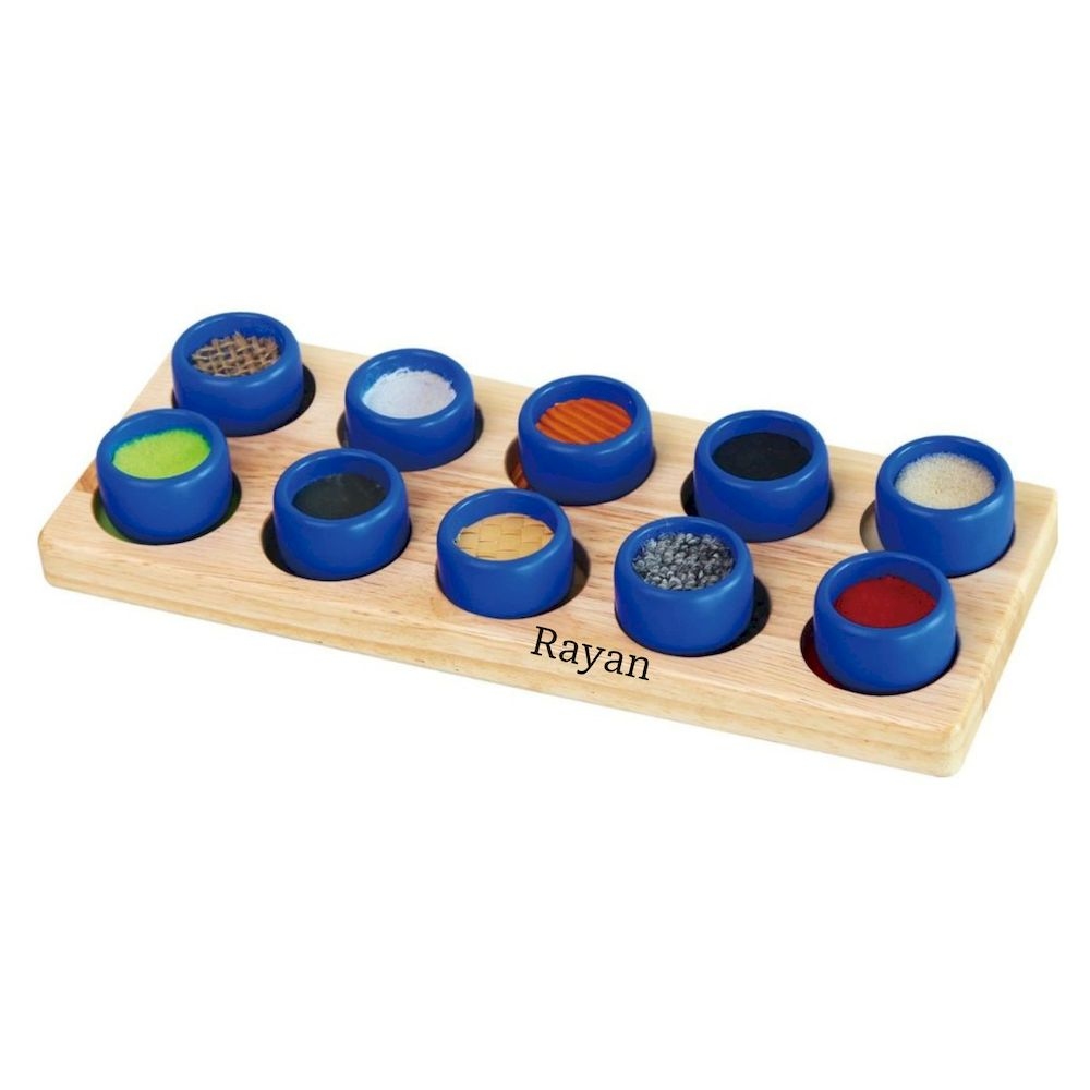 Viga - Personalized Touch & Match Texture & Colour Puzzle - Multicolor - 10 Pcs