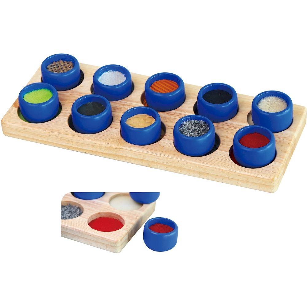 Viga - Personalized Touch & Match Texture & Colour Puzzle - Multicolor - 10 Pcs