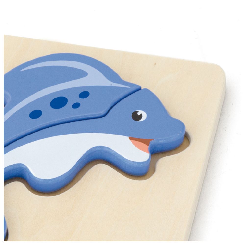 Viga - Personalized Wooden Block Puzzle - Fish - 3 Pcs