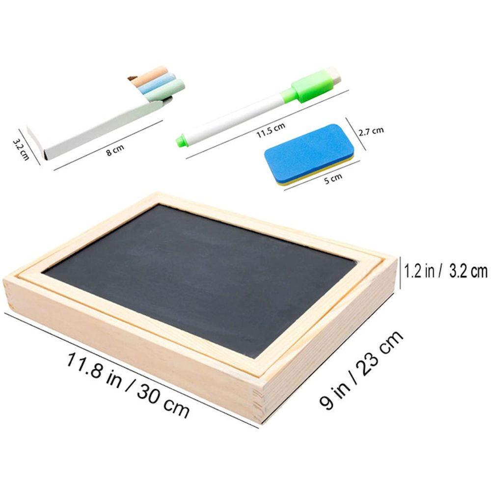 Factory Price - Personalized 3-In-1 Wooden Easel With Magnetic Puzzle