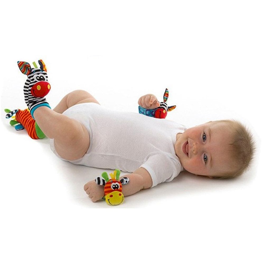 Factory Price - Personalized Wrist Rattle And Foot Finder - Animal