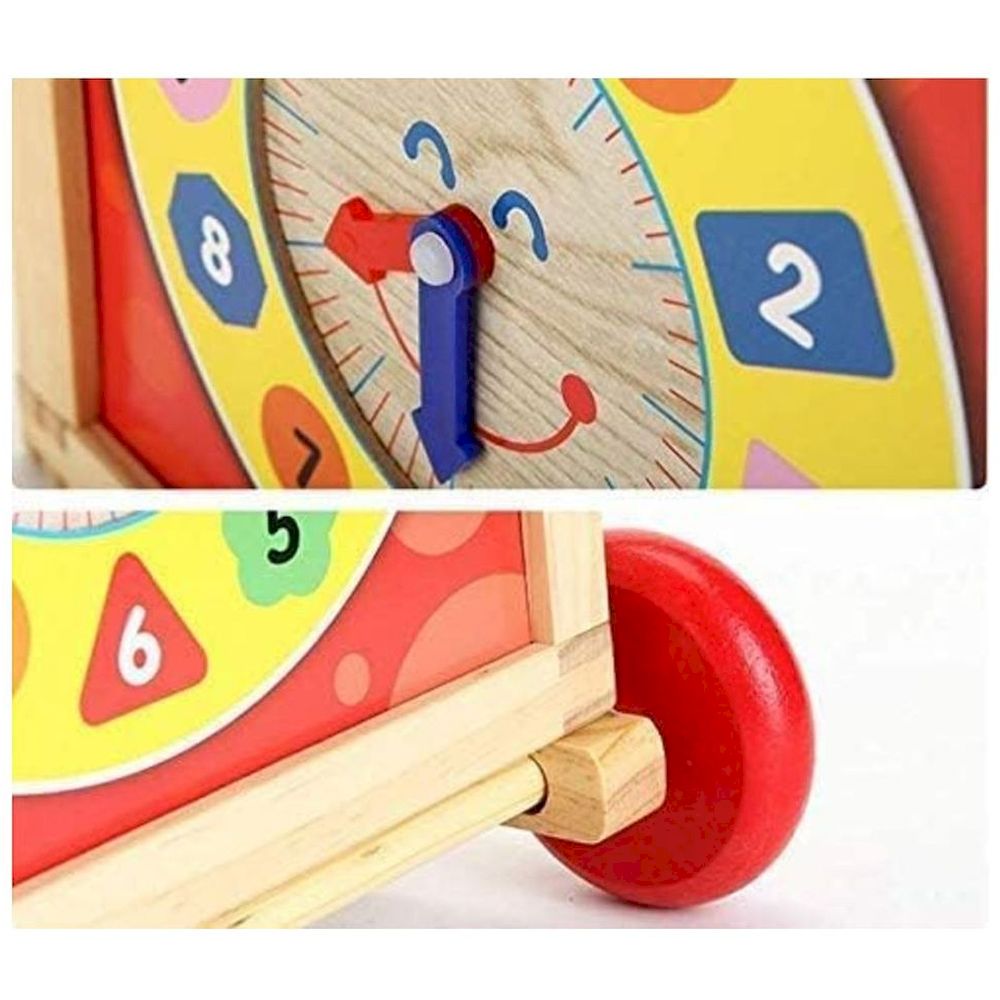 Factory Price - Personalized Baby Wooden Walker Trolley With Activity Cube