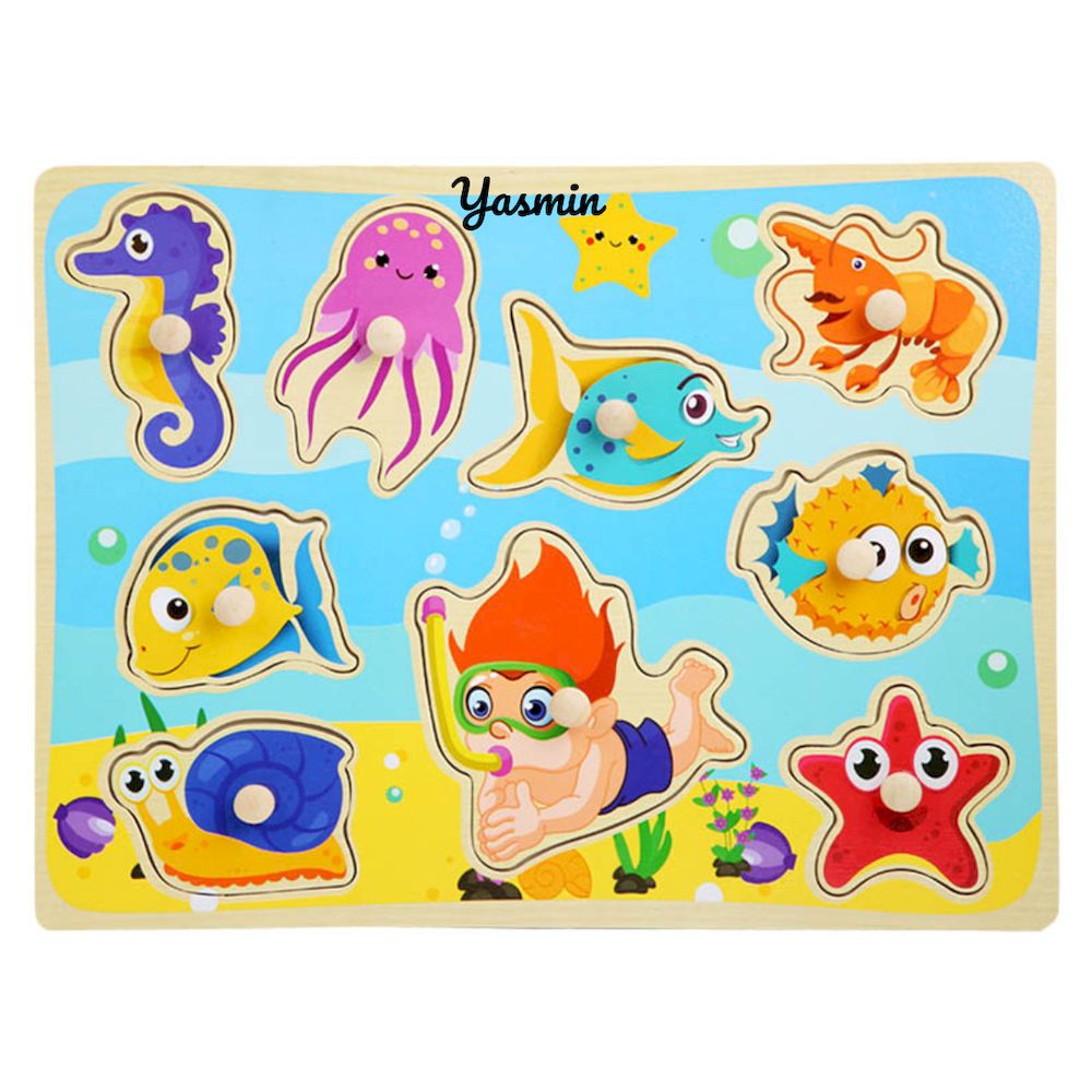 Factory Price - Personalized Scarlett Wooden Pegged Puzzle