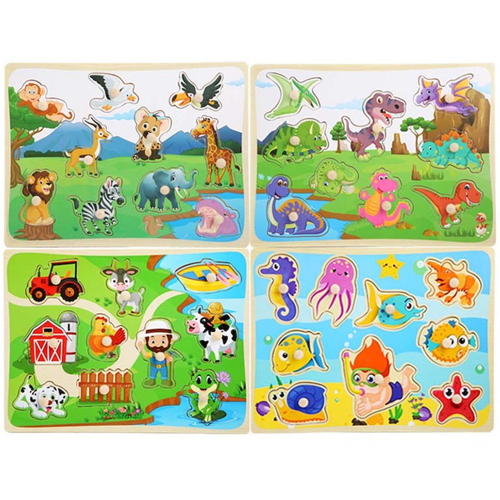Factory Price - Personalized Scarlett Wooden Pegged Puzzle