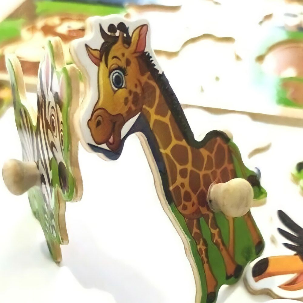 Factory Price - Personalized Scarlett Wooden Pegged Puzzle