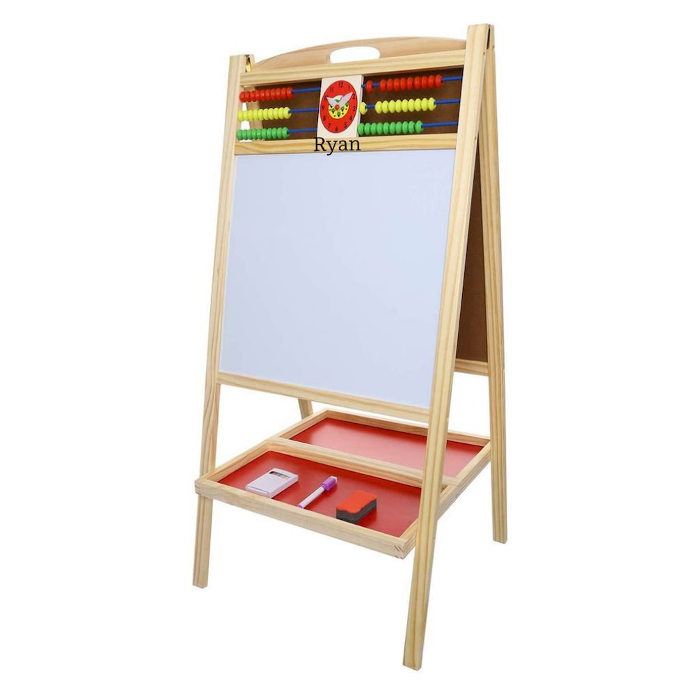 Factory Price - Personalized Magnetic Wooden Easel Board With Accessories And Abacus