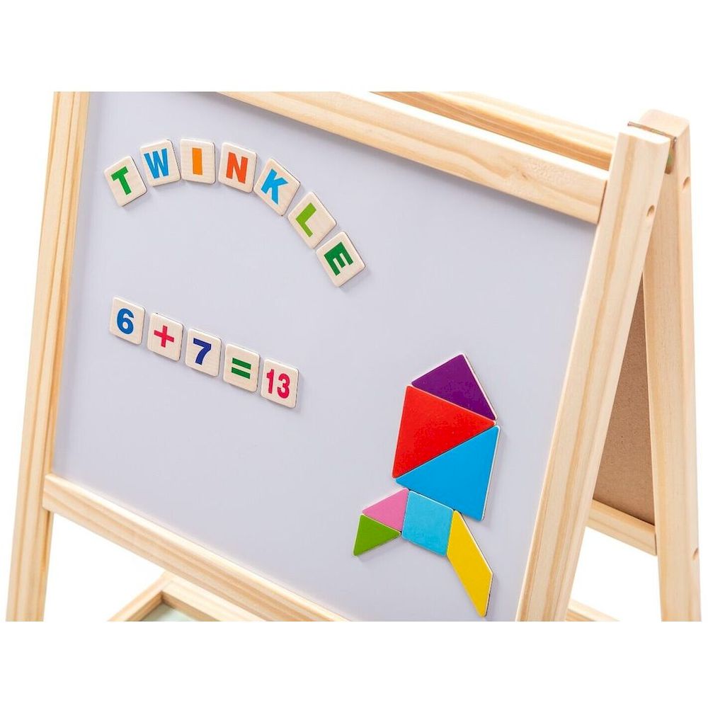 Factory Price - Personalized Magnetic Wooden Easel Board With Accessories And Abacus