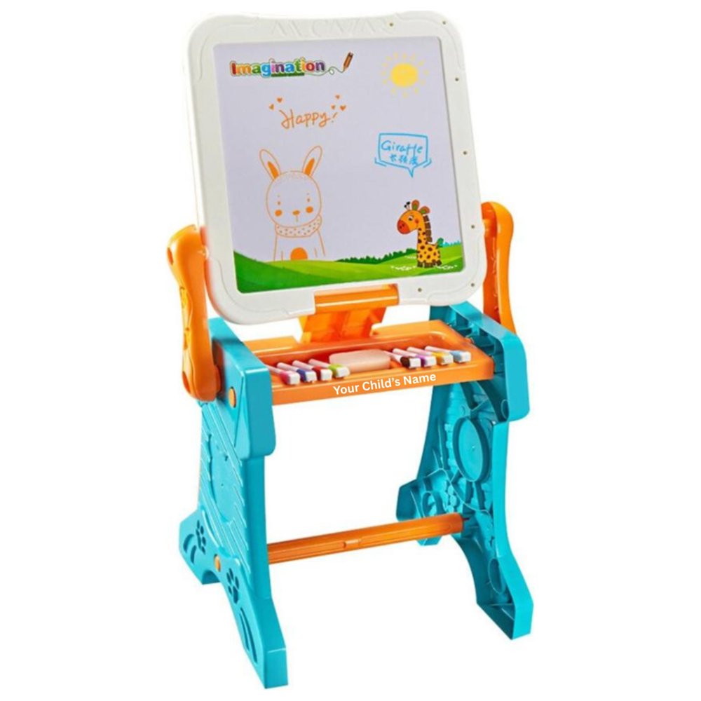 Little Learners - Personalized 2-In-1 Easel And Building Blocks