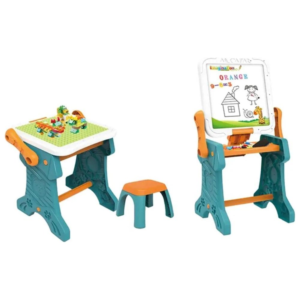 Little Learners - Personalized 2-In-1 Easel And Building Blocks