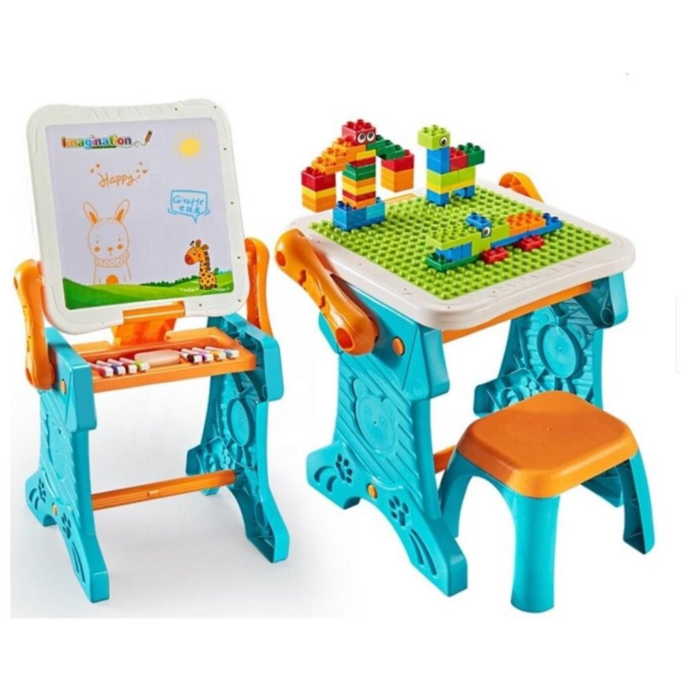 Little Learners - Personalized 2-In-1 Easel And Building Blocks