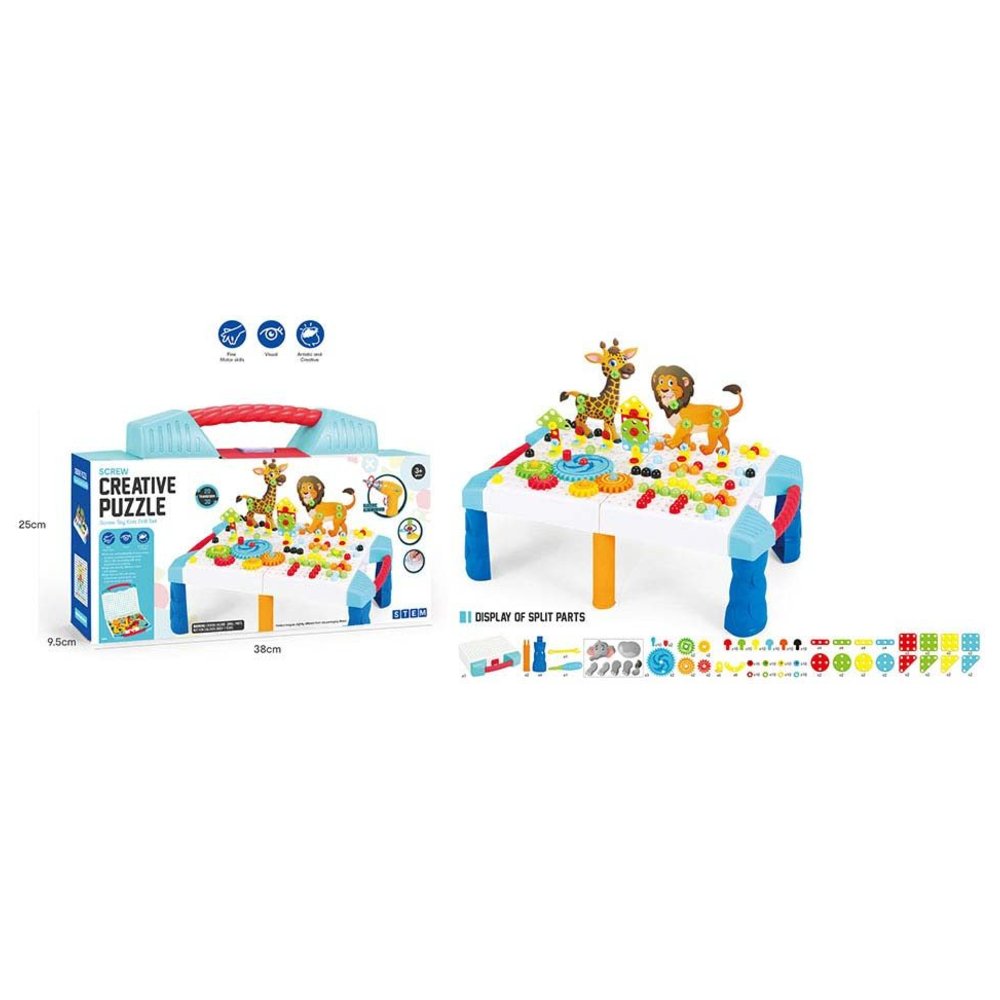 Little Learners - Personalized Screw Creative Puzzle Drill Set