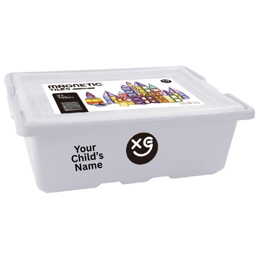 Little Learners - Personalized Magnetic Building Blocks - 106 Pc Set