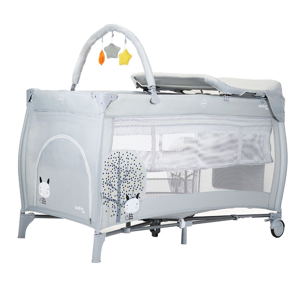 Asalvo - Personalized Travel Cot Complete - Nordic