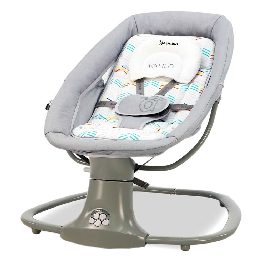 Asalvo - Personalized Baby Bouncer Musical Kahlo - Grey