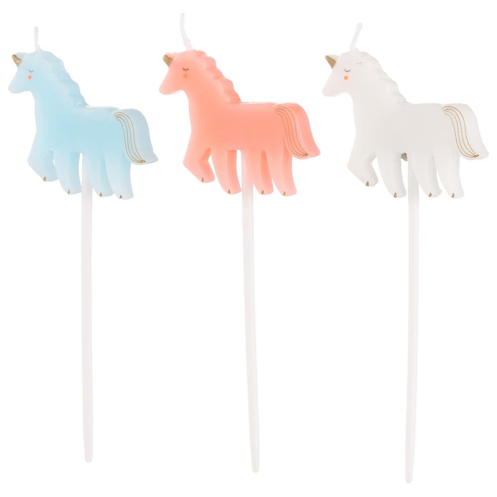 Meri Meri - Unicorn Set Candles - Pack of 6