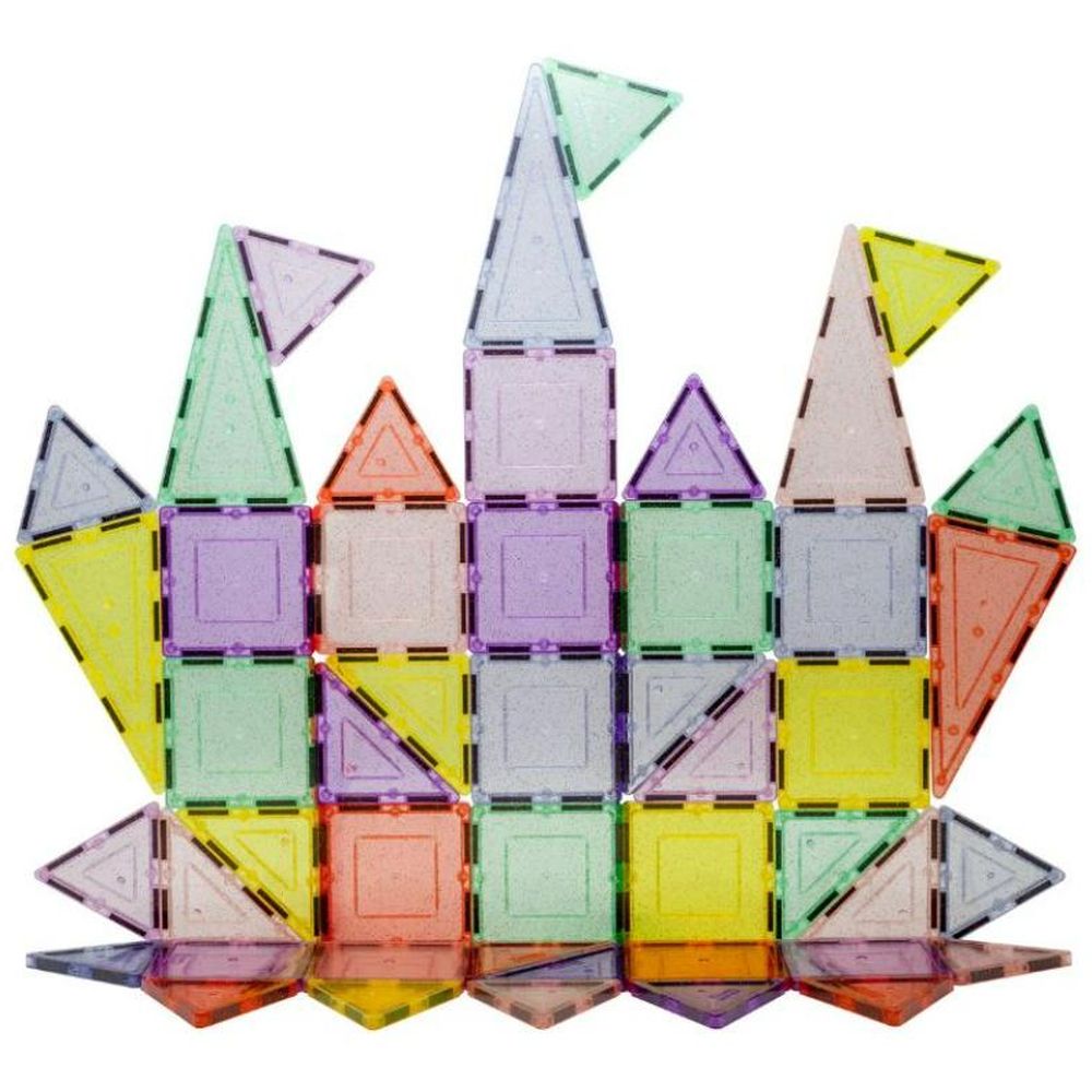 Picasso Tiles - Magnetic Pastel Glitter - 48 Pcs