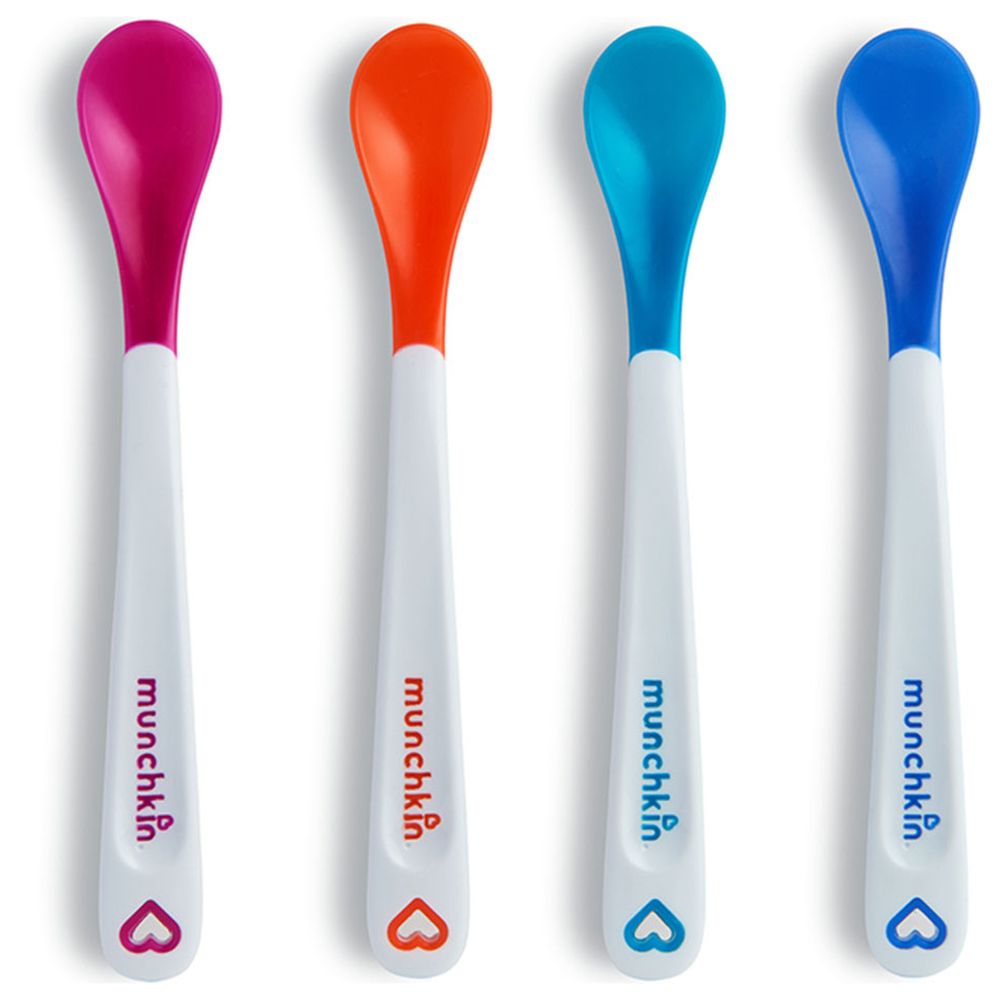 Munchkin - Hot Safety Spoons Set - 4 Pcs - White
