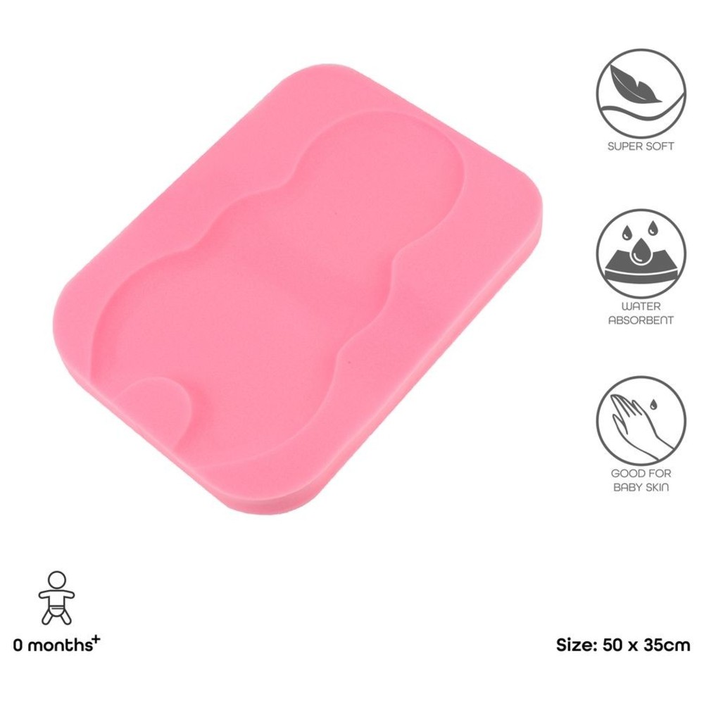 Moon - Sponge Baby Bath Holder - Pink