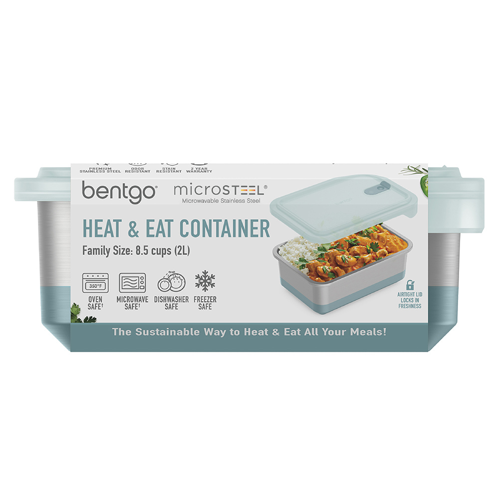 Bentgo - Microsteel Lunchbox - Rose Aqua - 2 L