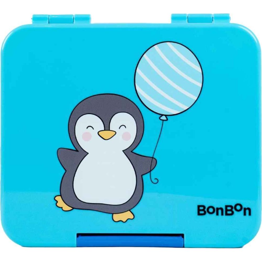 BonBon - Elite Mini 4 Compartment Leakproof Lunchbox - Cute Penguin