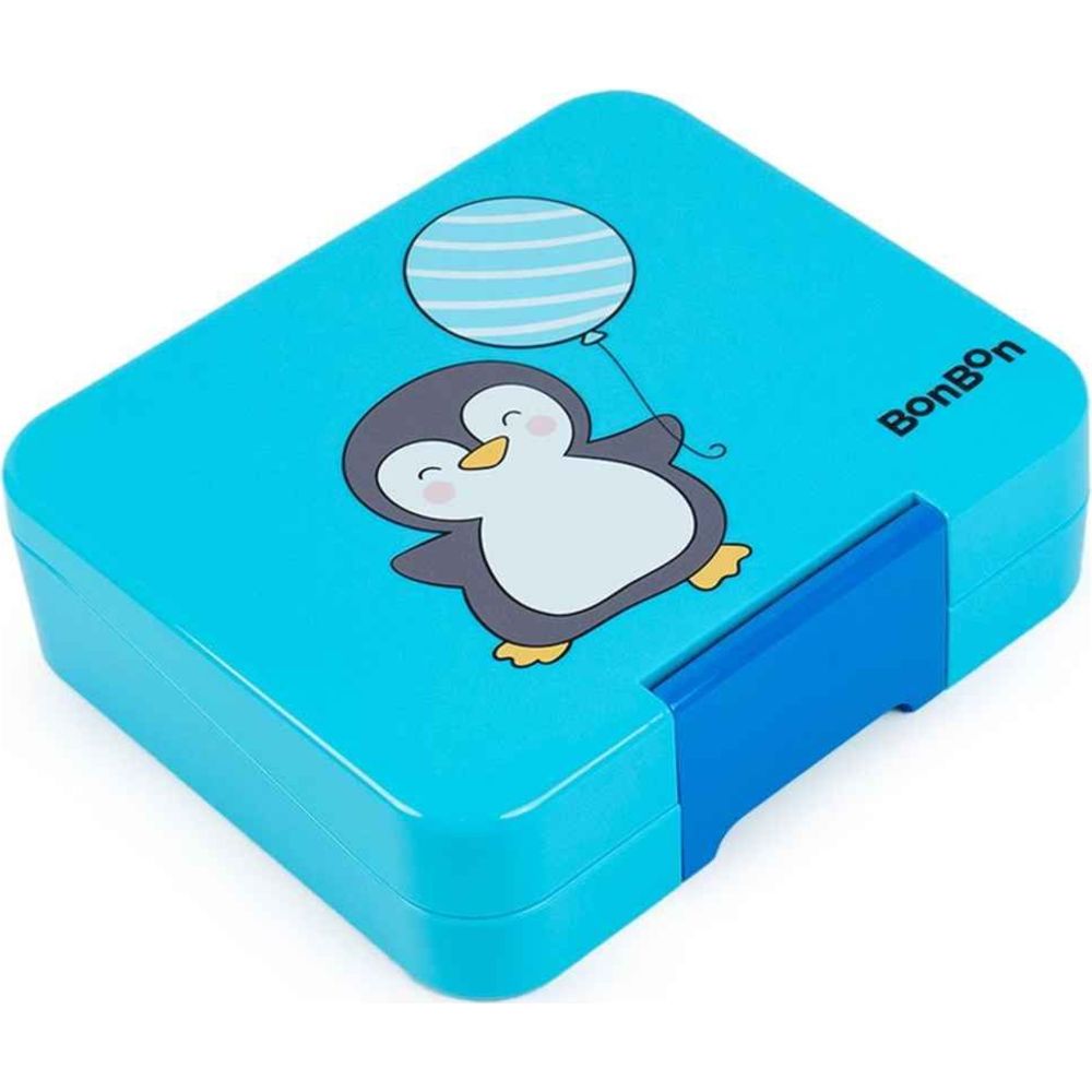 BonBon - Elite Mini 4 Compartment Leakproof Lunchbox - Cute Penguin