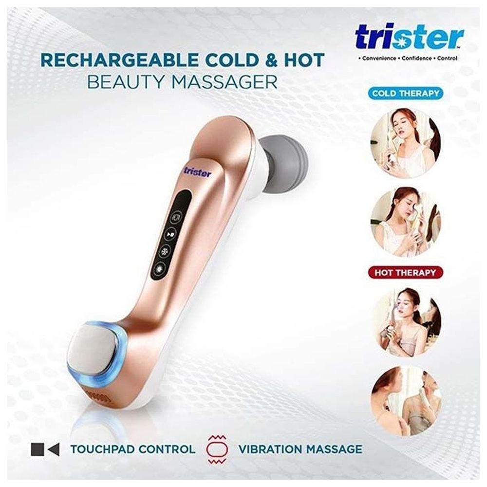 Trister - Heating And Cooling Vibration Massager TS-597HM - Rose Gold