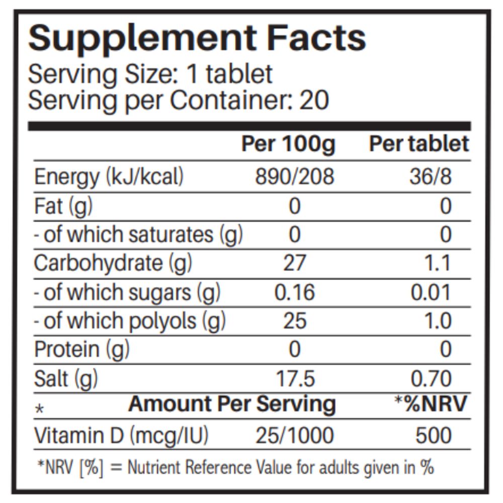 Sunshine Nutrition - Vitamin D 1000IU Citrus Efferv 20 Tabs