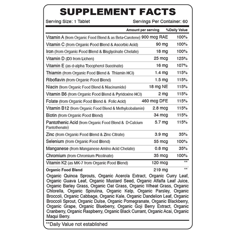 Organic Earth - Women's Daily Multivitamin Capsules - 60pcs