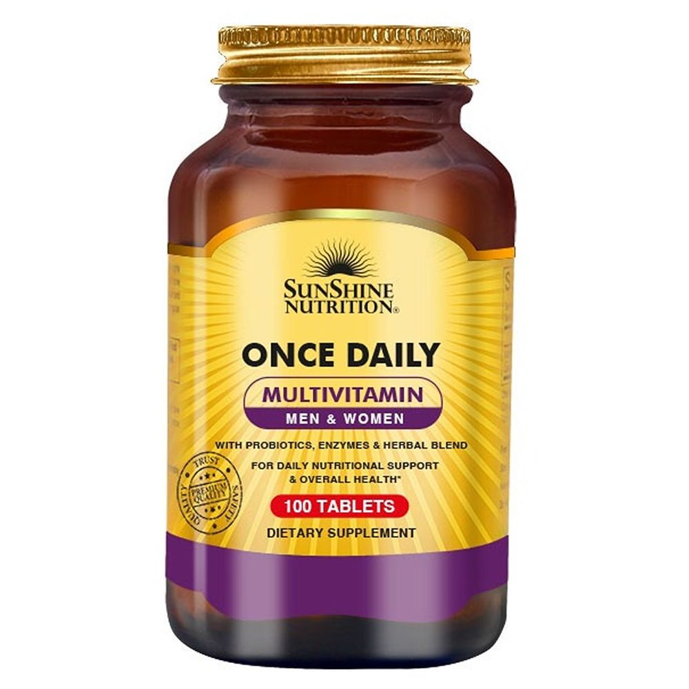 Sunshine Nutrition - Once Daily Multivitamin Supplement Tablets - 100 Pcs