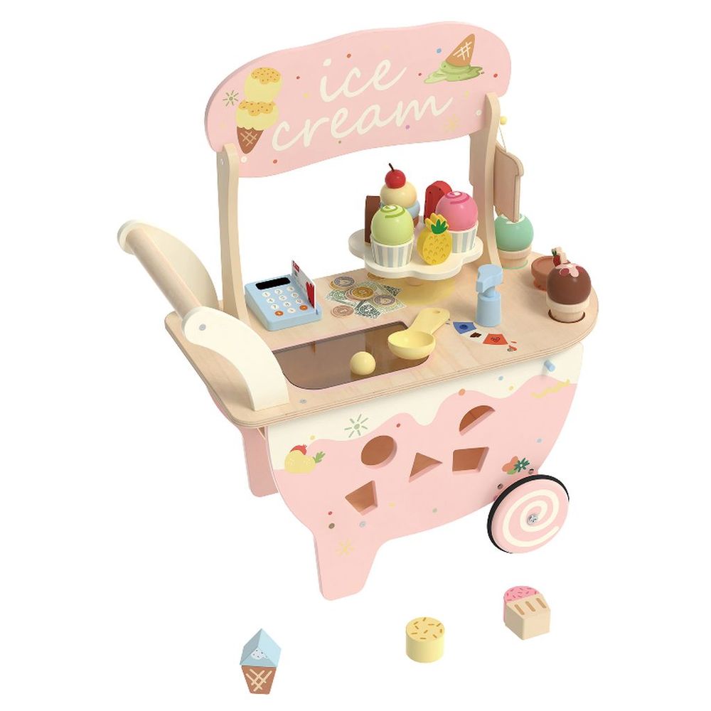 Classic World - Ice Cream Cart - 40 Pc Set