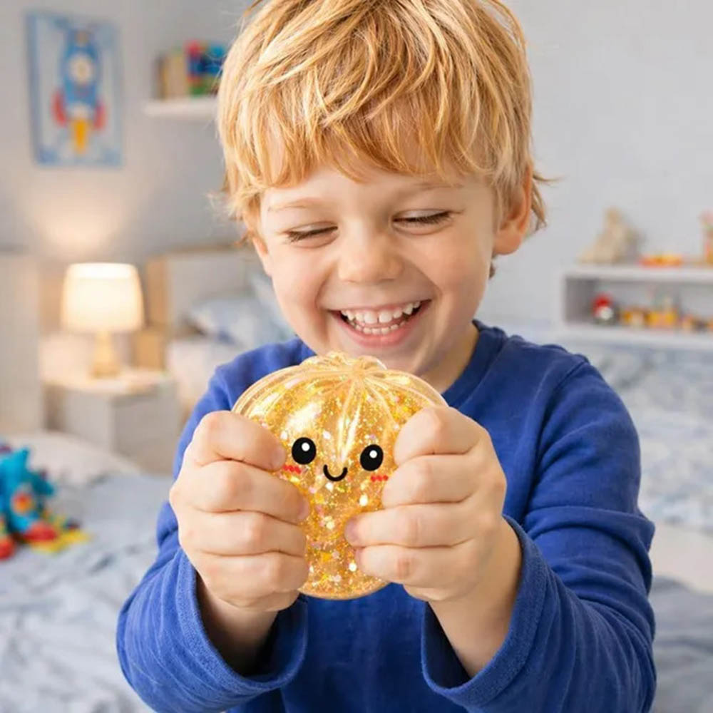 Essen - Squishy Dumpling Fidget Toy - Color May Vary - 1 Pc