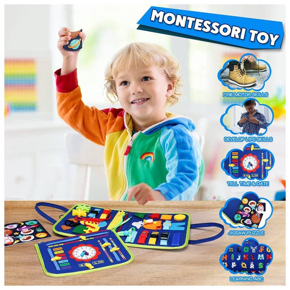 Sybil's - Little Explorers Activity Busy Books - Blue