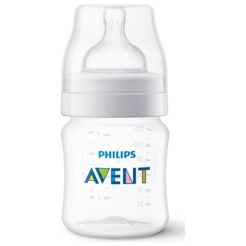 Philips Avent - Anti-Colic Feeding Bottle - Clear - 2 Pcs - 125 ml
