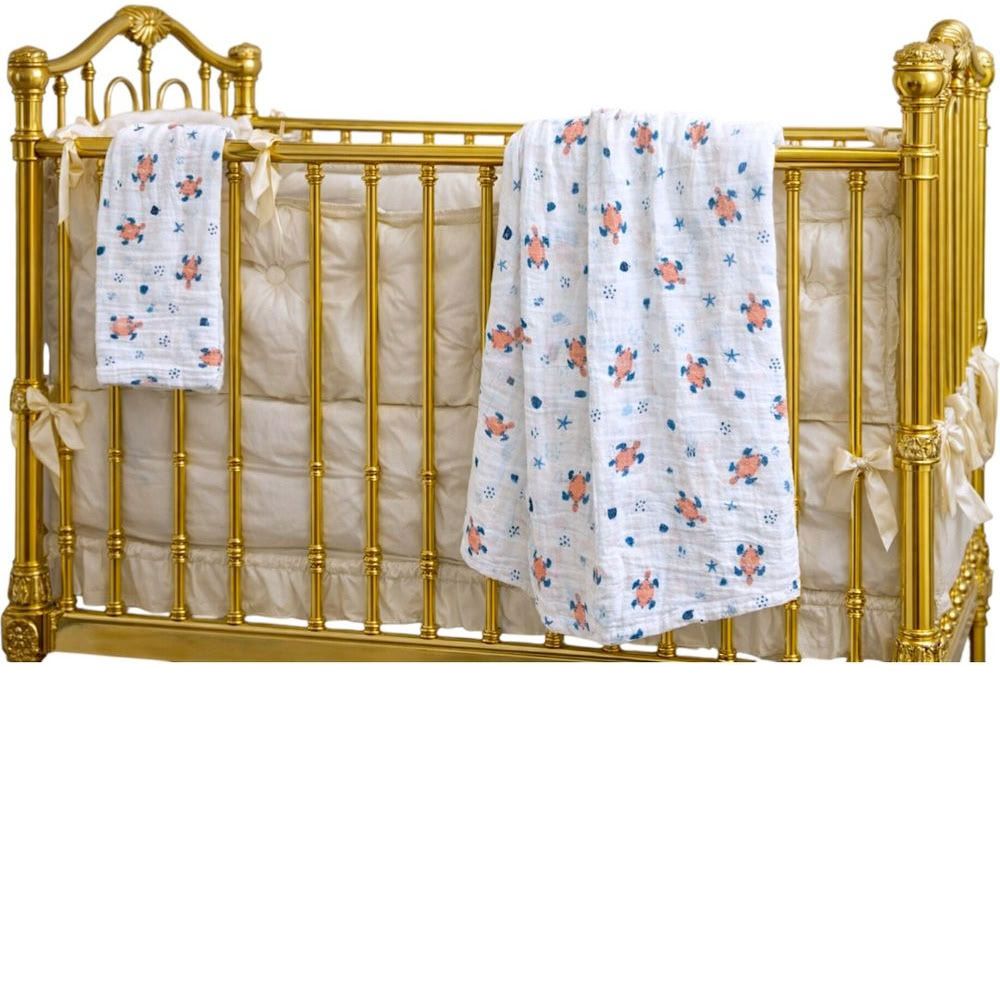 Kinder Valley - Willow Muslim Swaddle & Burp Cloth Set - Multicolor - 2 Pcs