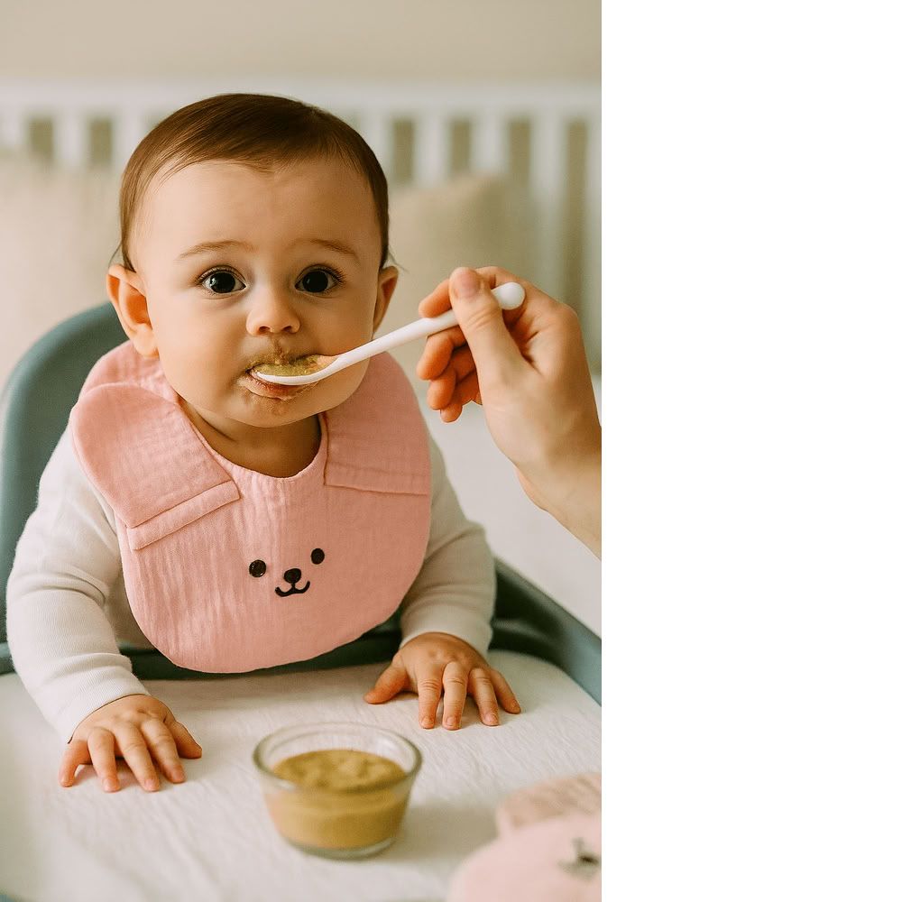 Kinder Valley - Bunny Button Bib - Pink