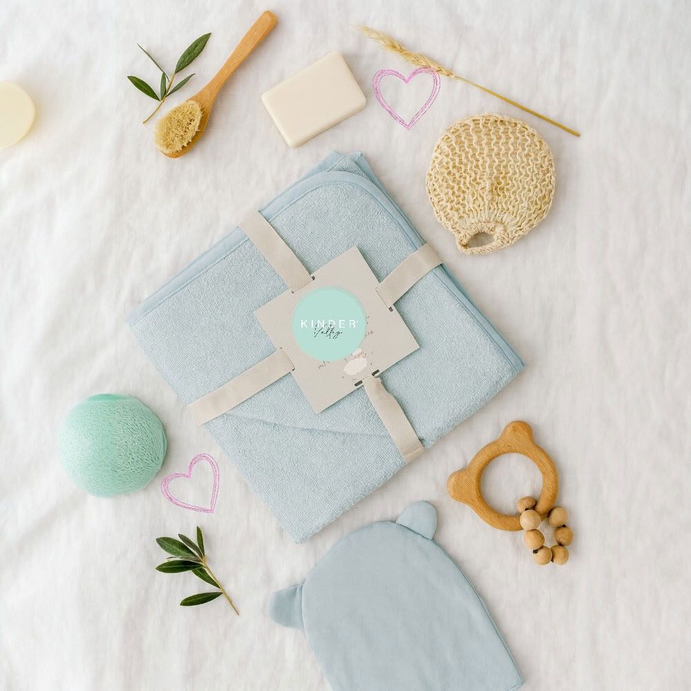 Kinder Valley - Baby Hooded Towel - Blue