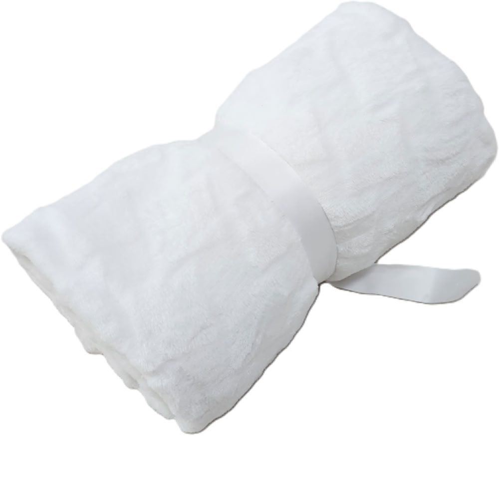 Kinder Valley - Soft Fleece Blanket - White