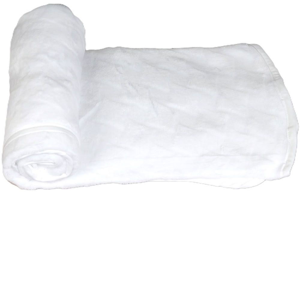 Kinder Valley - Soft Fleece Blanket - White