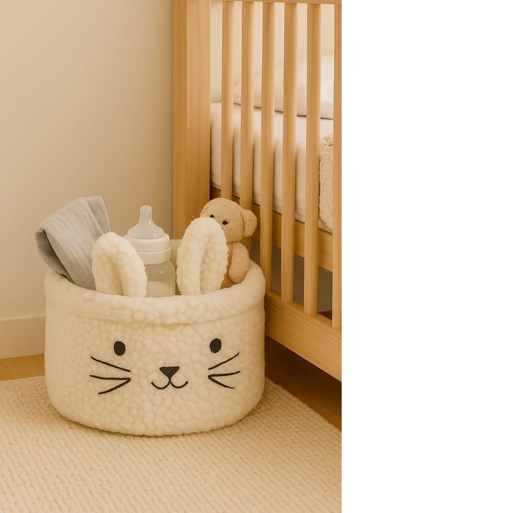 Kinder Valley - Bunny Shaped Storage Tub - White