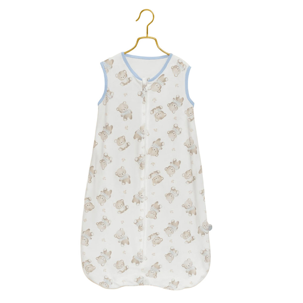 Kinder Valley - Teddy Printed Sleeveless Cotton Sleeping Bag - Large