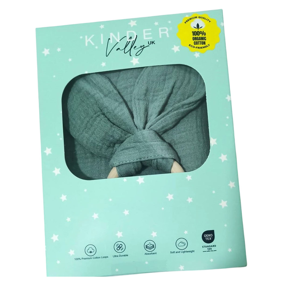 Kinder Valley - Aura Breastfeeding Cover & Rabbit Ear Cloth Teether Set - 2 Pcs