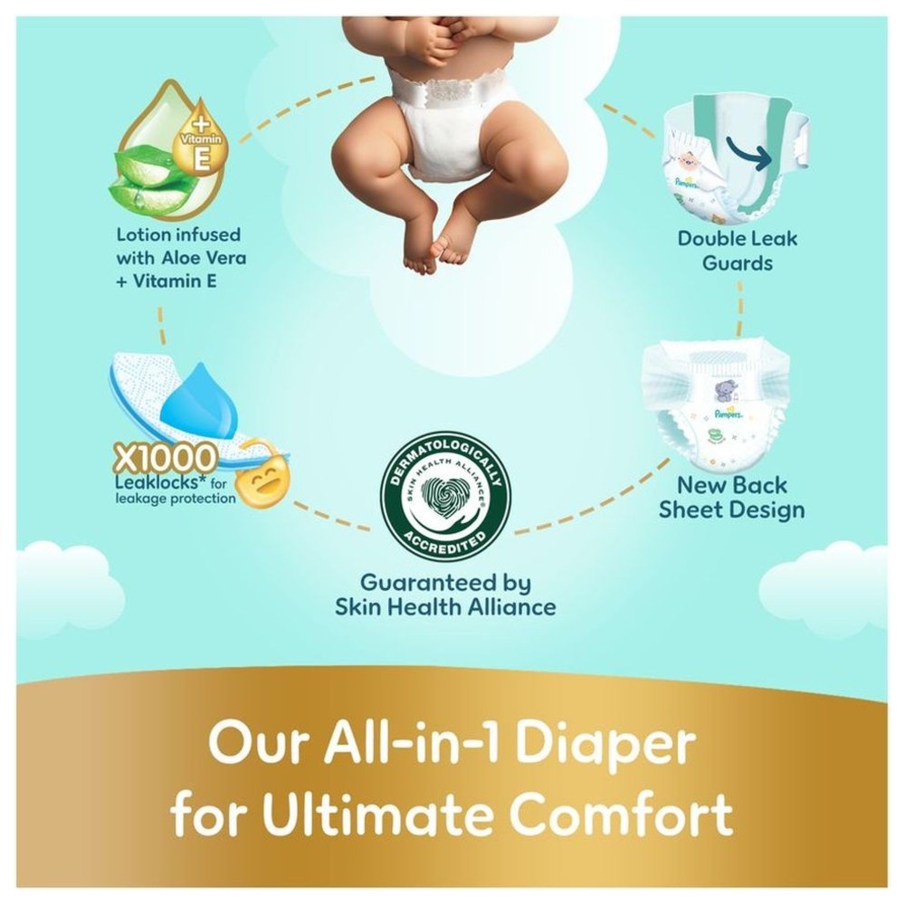 Pampers - Ultimate Comfort Taped Diapers - Size 5 - 11-16 kg - 84 Pcs